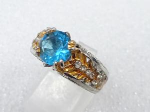 色石　指輪(11号)